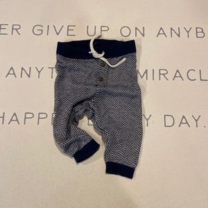 Blue Sweater joggers 4-6 months